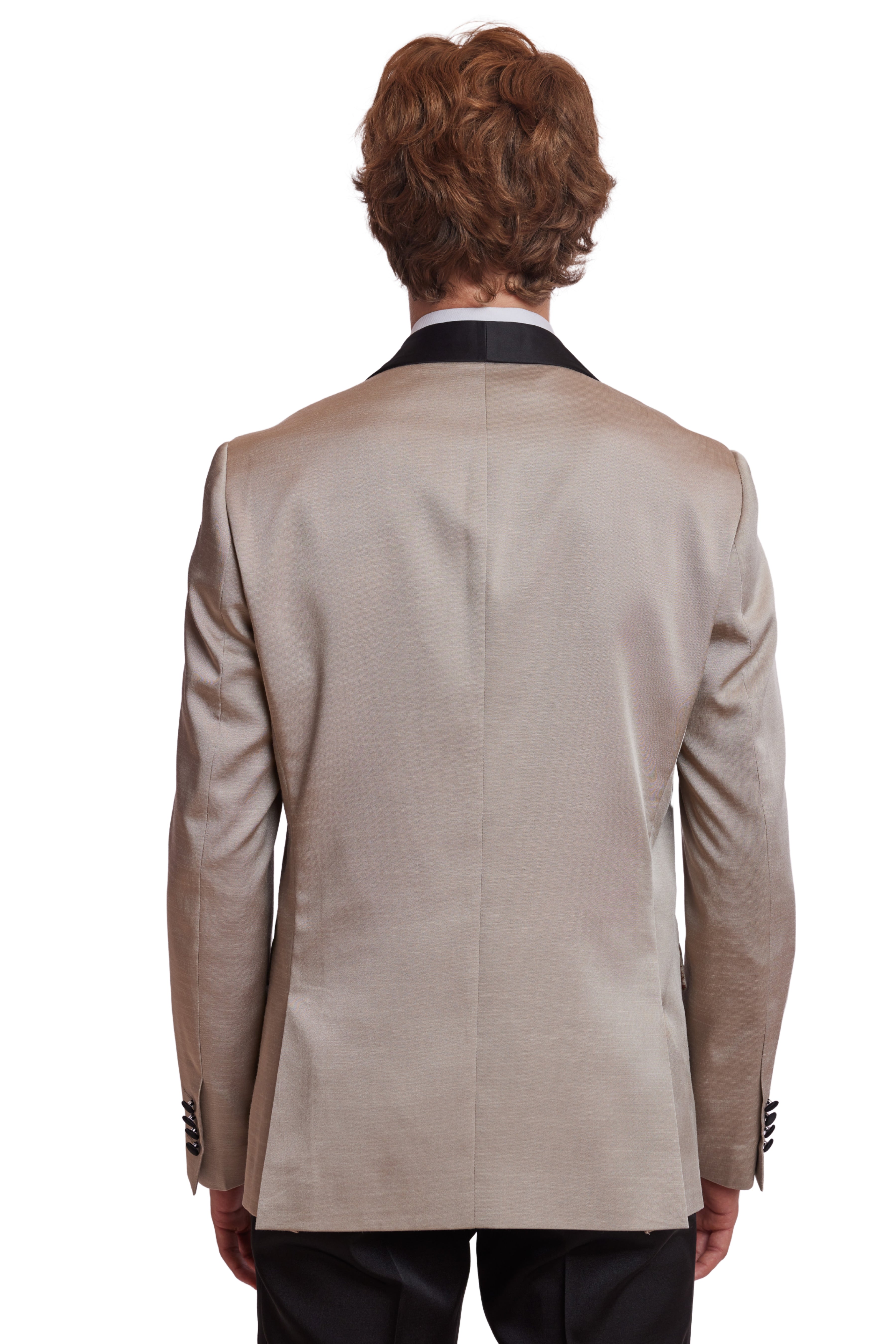 Regent Shawl Tux Jacket - slim - Sable Beige & Black