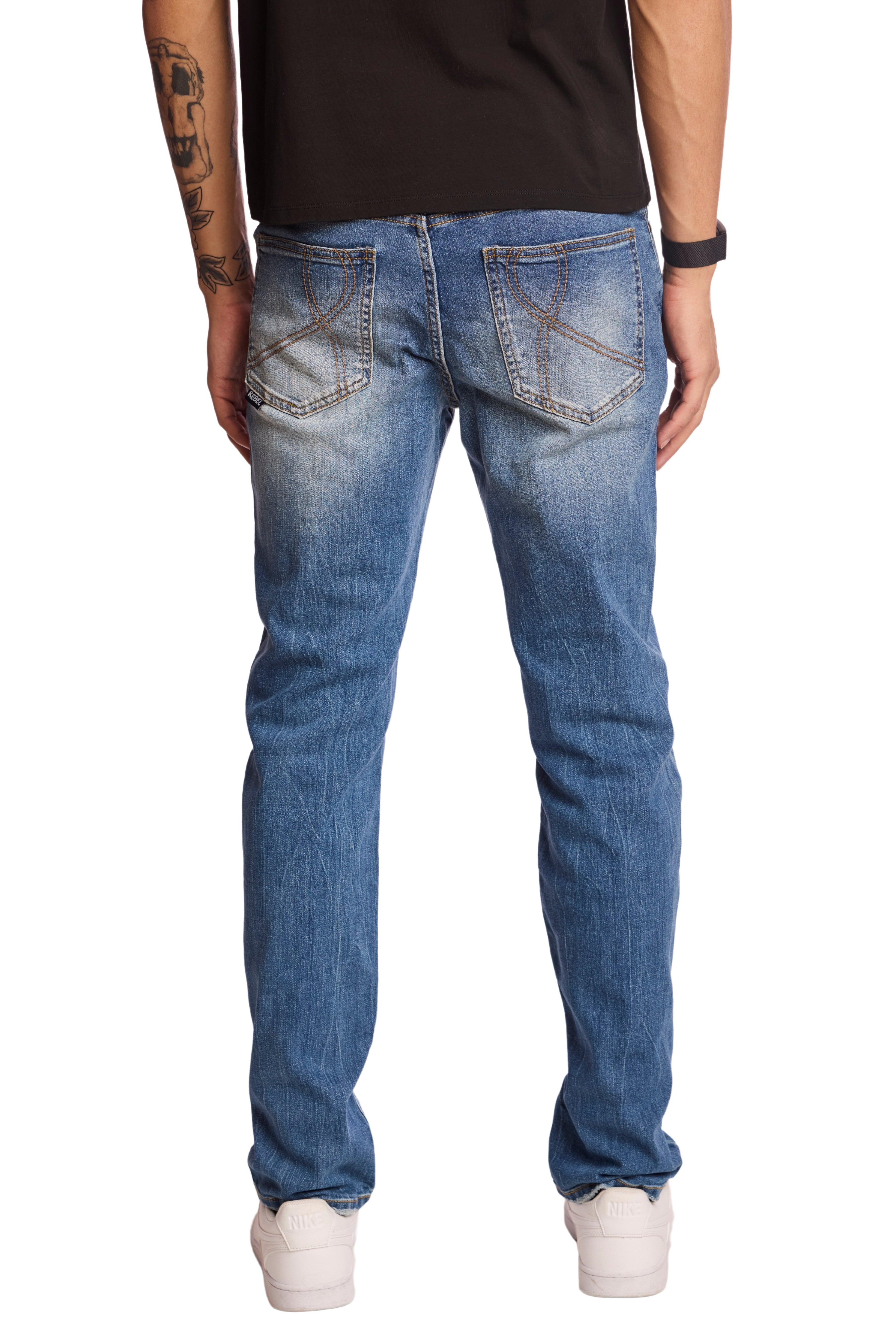 Rebel Denim Jeans - Light Destroy