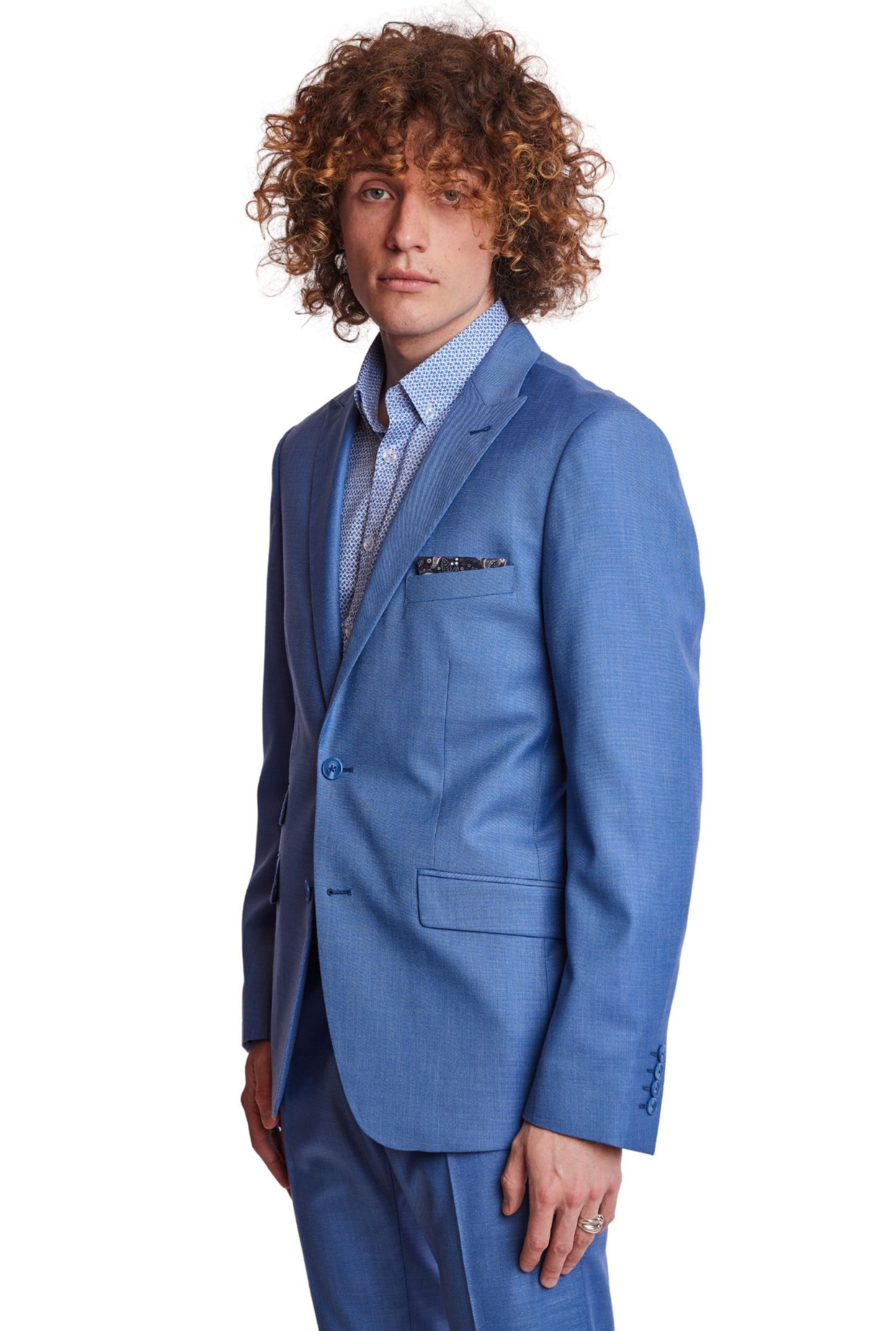 Ashton Peak Jacket - slim - Blue Shark