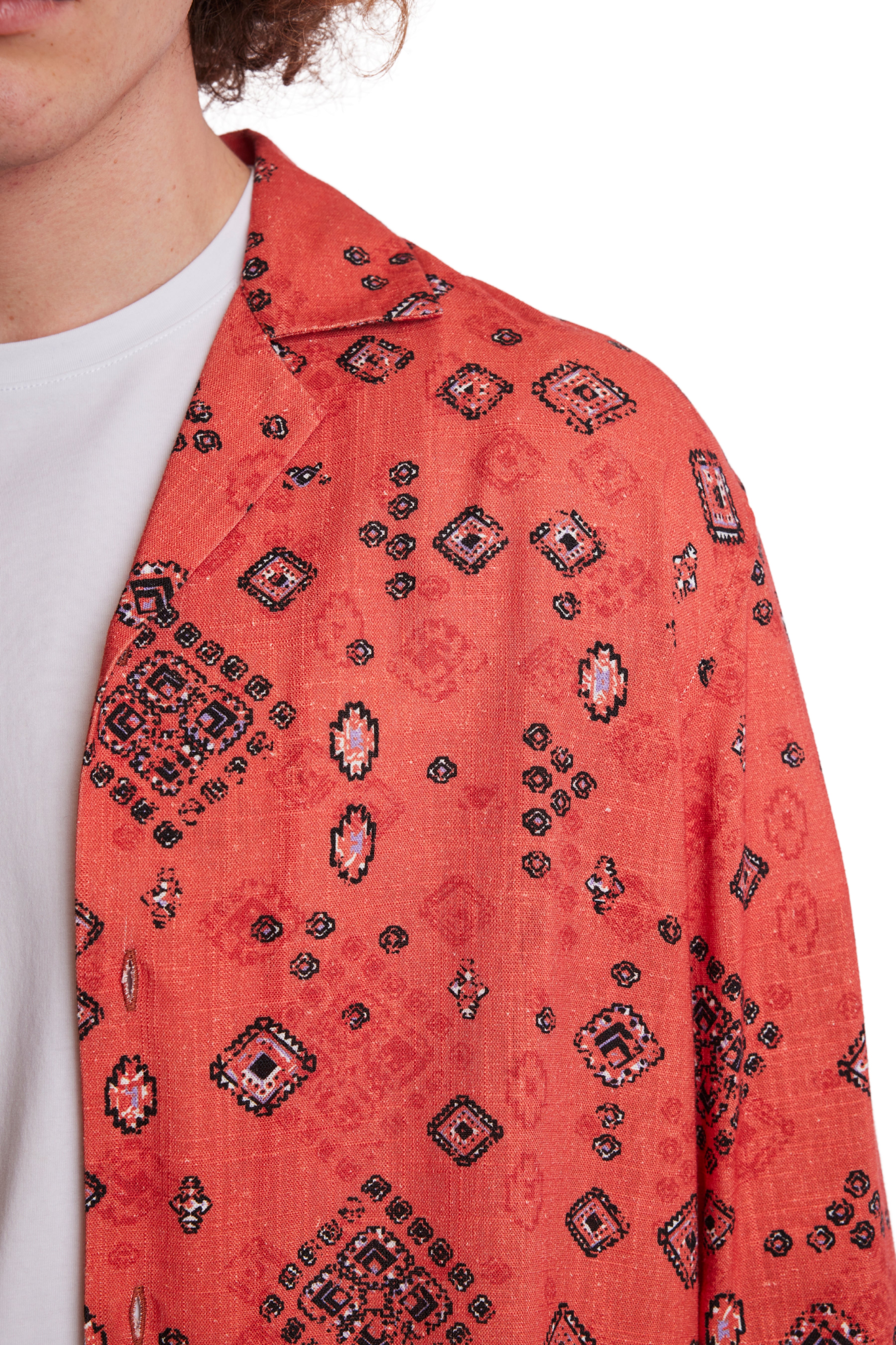 L/S Camp Collar Shirt - Marrakesh Orange