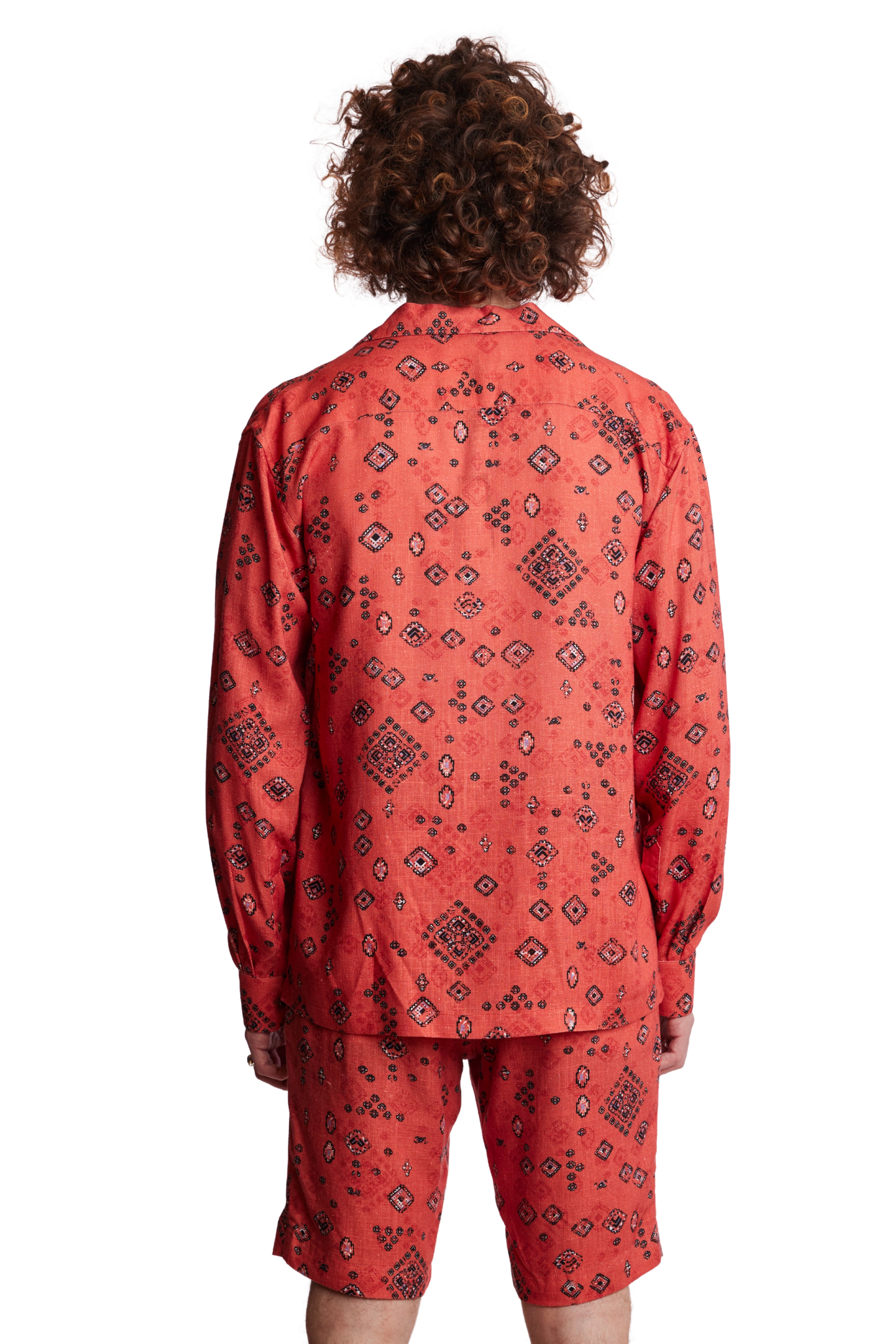 L/S Camp Collar Shirt - Marrakesh Orange