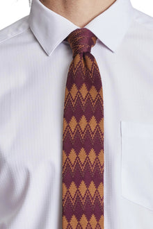  Stanley Lodge Knit Tie - Cherry Pecan