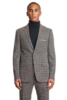  Dover Notch Jacket - slim - Tan Forest Gold Check