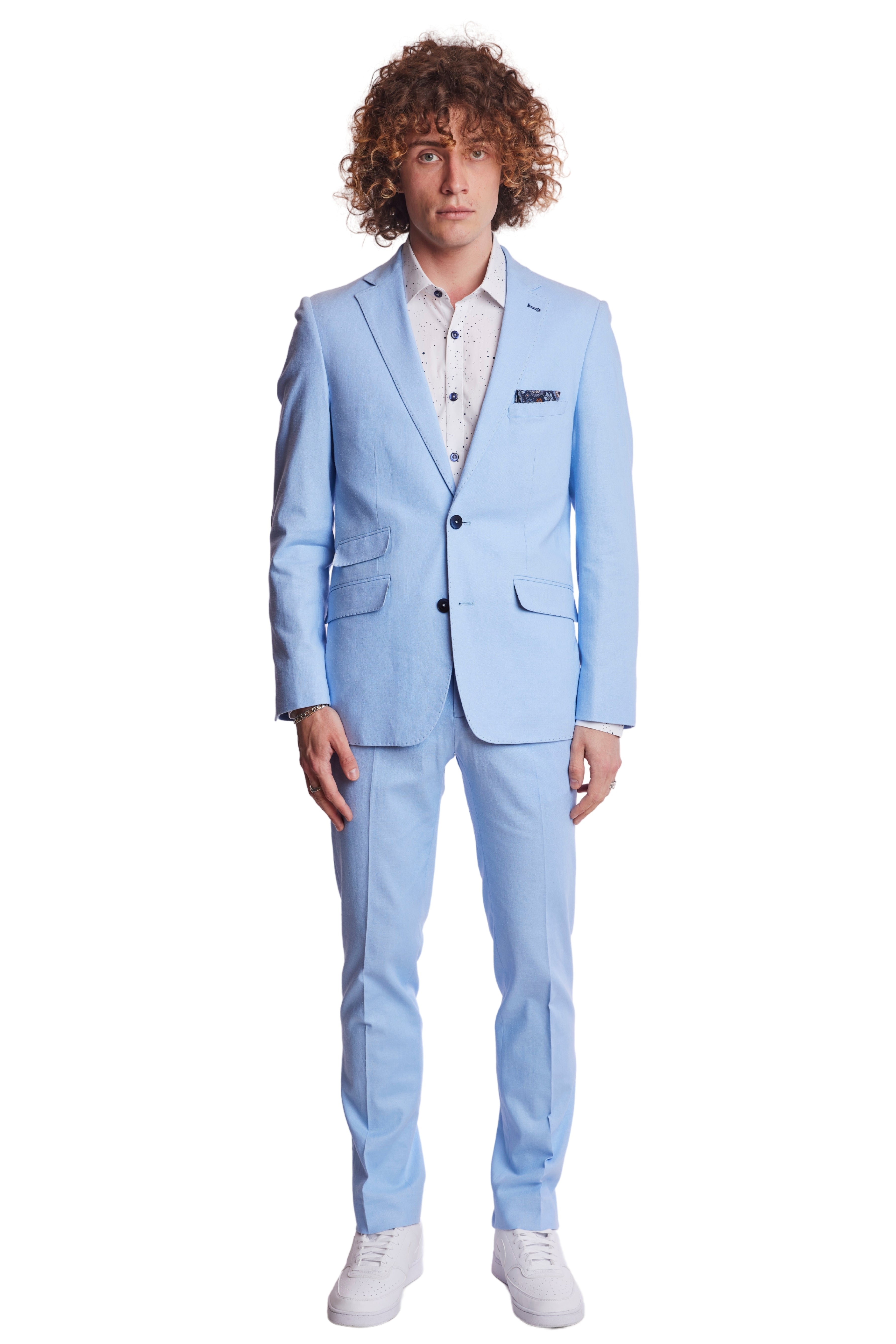 Dover Notch Jacket  - slim - Baby Blue