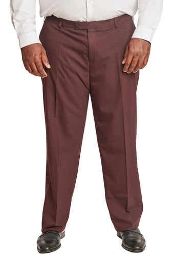 Big & Tall Downing Pants - Port Wine