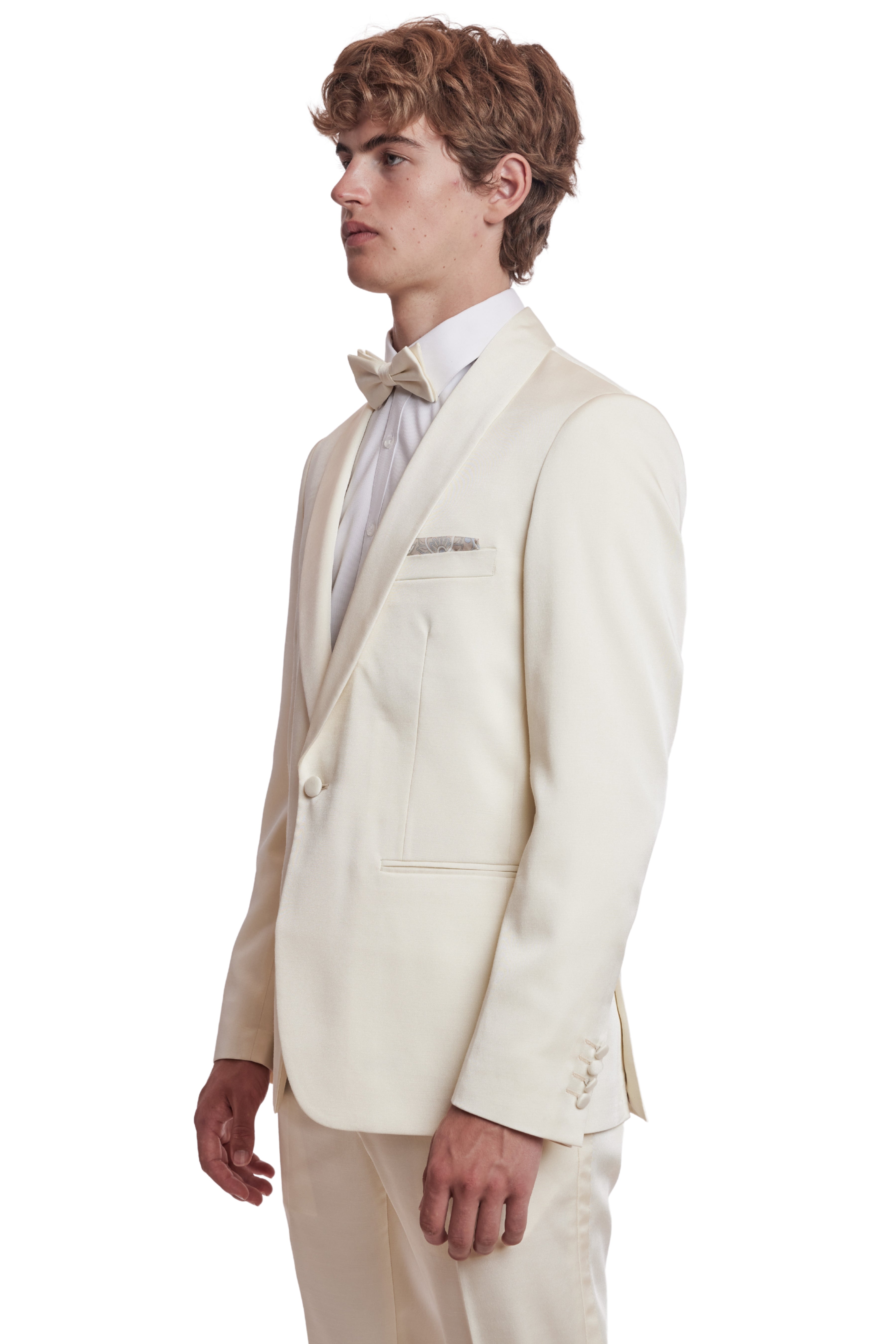 Regent Shawl Tux Jacket - slim - Ivory