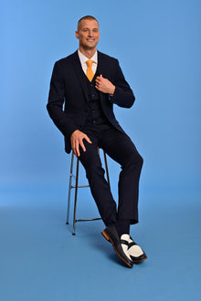 Modern Fit - Downing Pants - Naval Blue