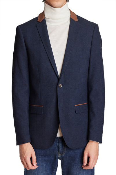 Keegan Sport Jacket - Navy and Charcoal