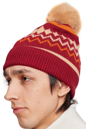 Slopes Beanie - Cranberry Pecan