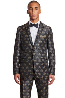  Grosvenor Peak Tux Jacket - slim - Black Bees