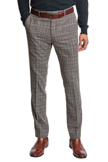  Downing Pants - slim - Tan Forest Gold Check