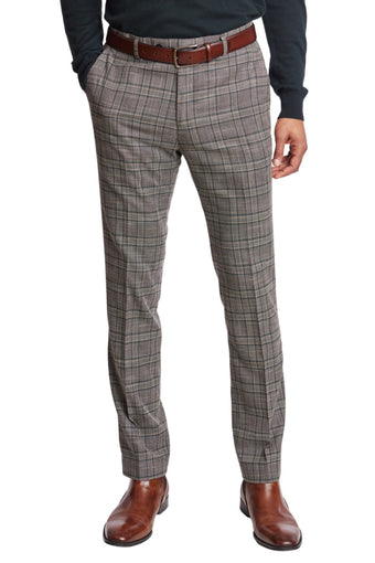 Downing Pants - slim - Tan Forest Gold Check