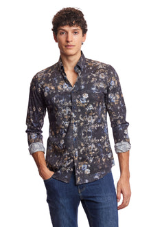  Brian Button Down Shirt - Mystic Night