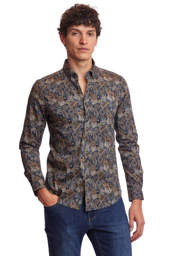 Brian Button Down Shirt - Spirograph