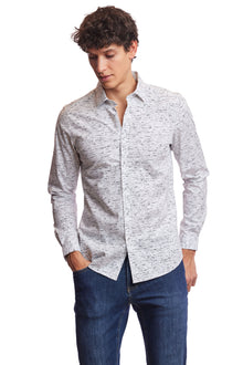  Samuel Spread Collar Shirt - Morse Code