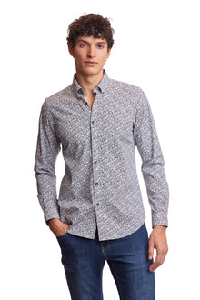  Brian Button Down Shirt - Navy Triangle