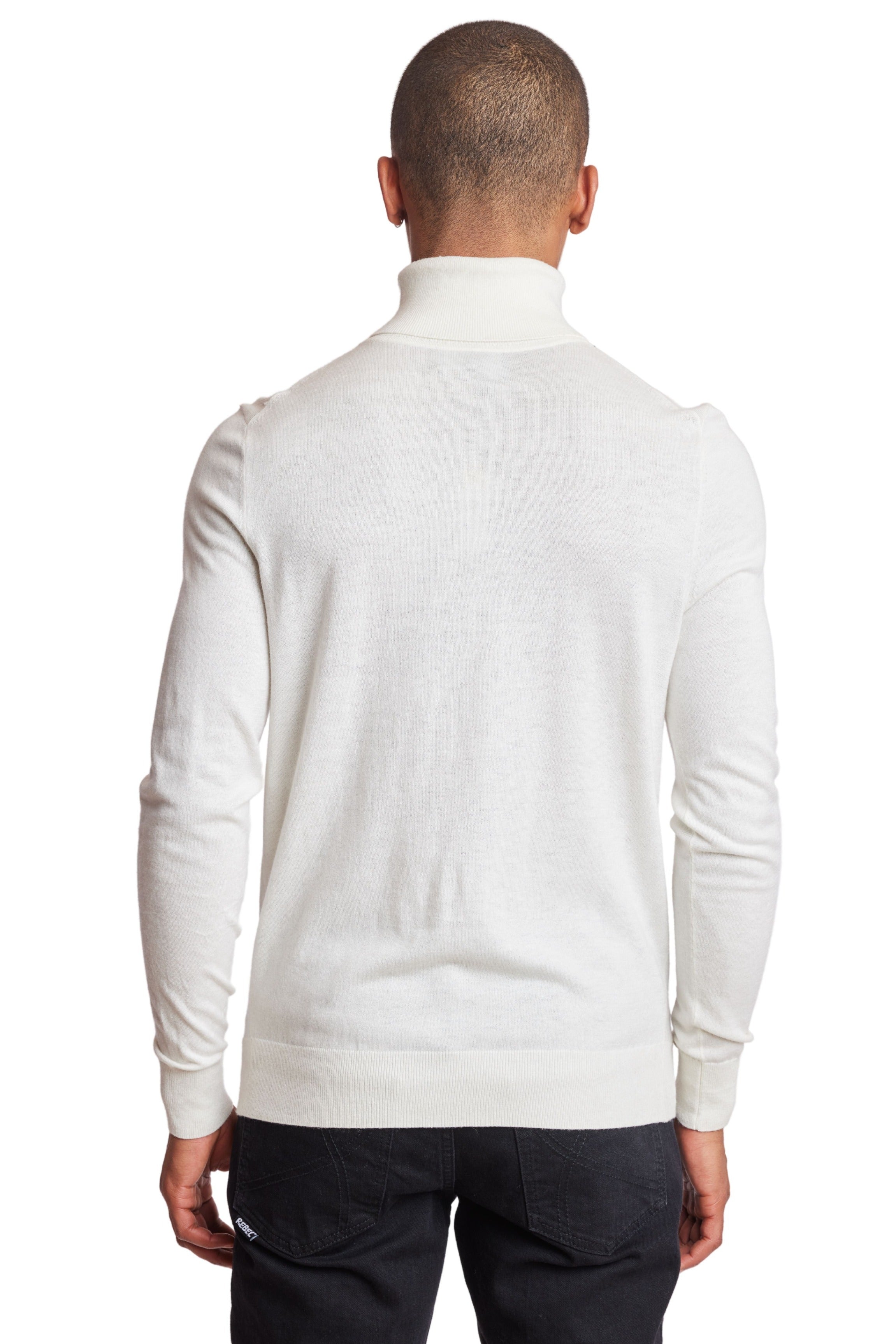 Luxe Fine Gauge Turtleneck - Ivory