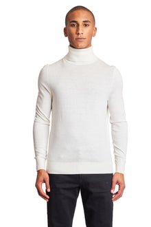  Luxe Fine Gauge Turtleneck - Ivory