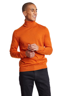  Luxe Fine Gauge Turtleneck - Marmalade