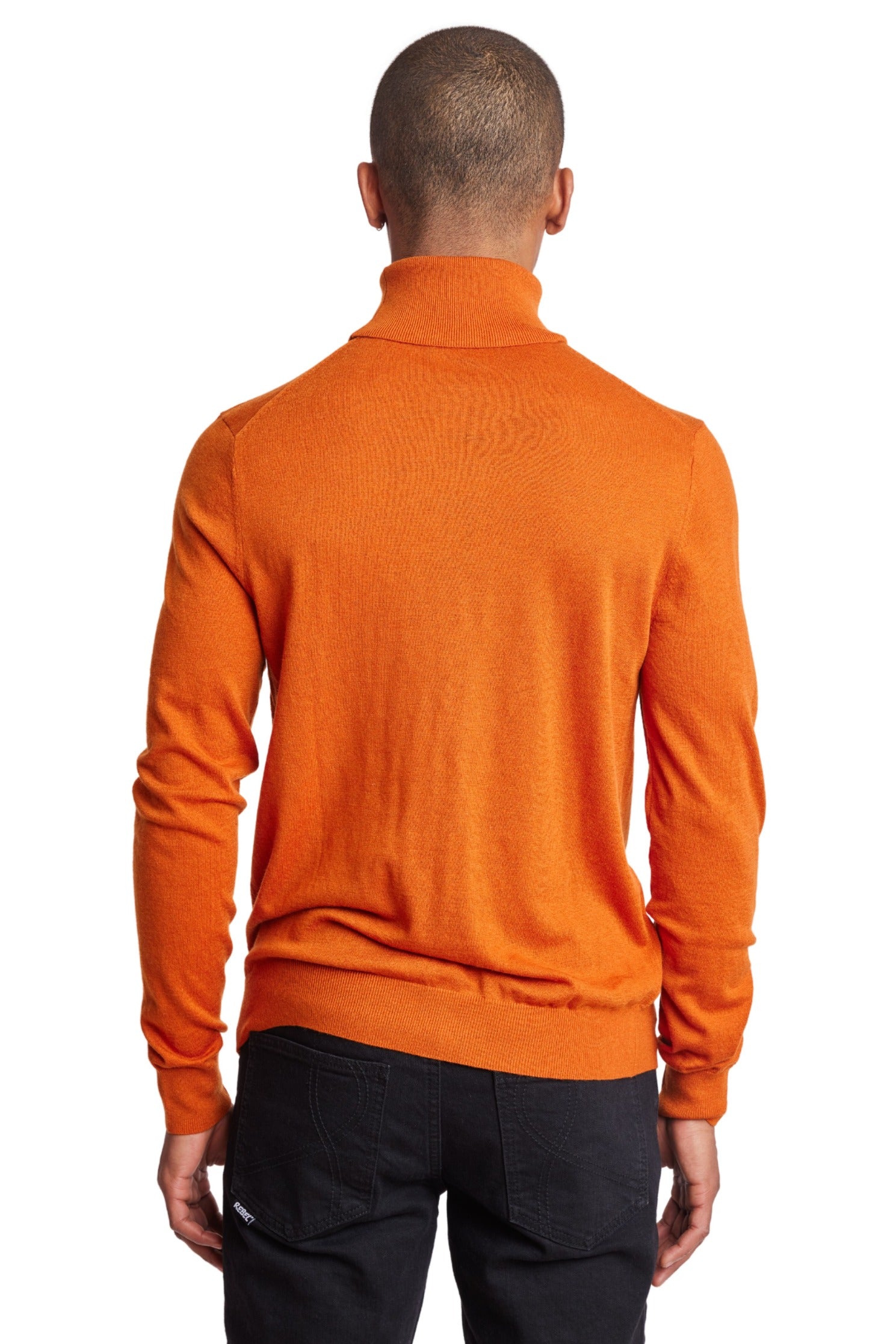 Luxe Fine Gauge Turtleneck - Marmalade