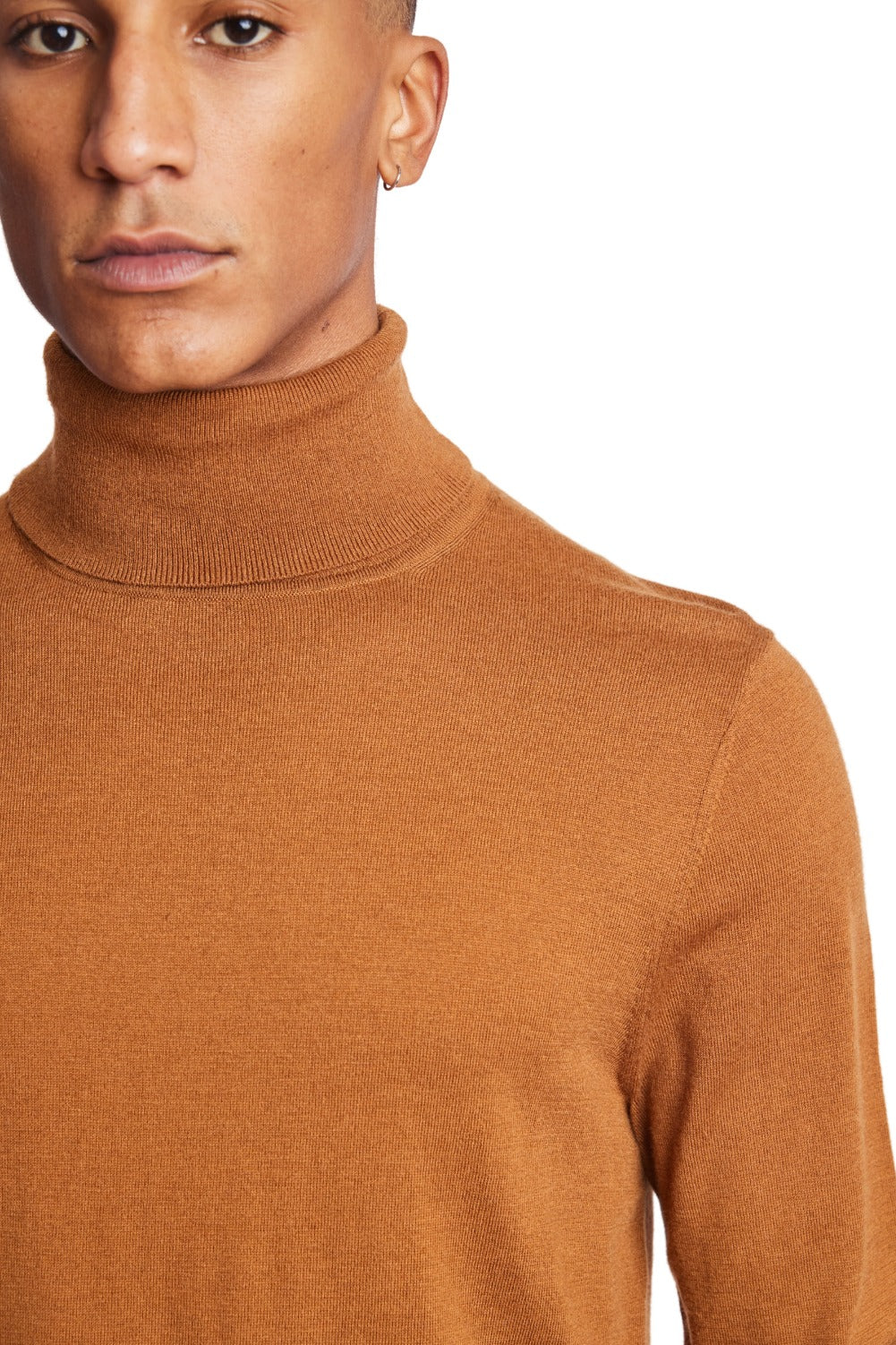 Luxe Fine Gauge Turtleneck - Caramello