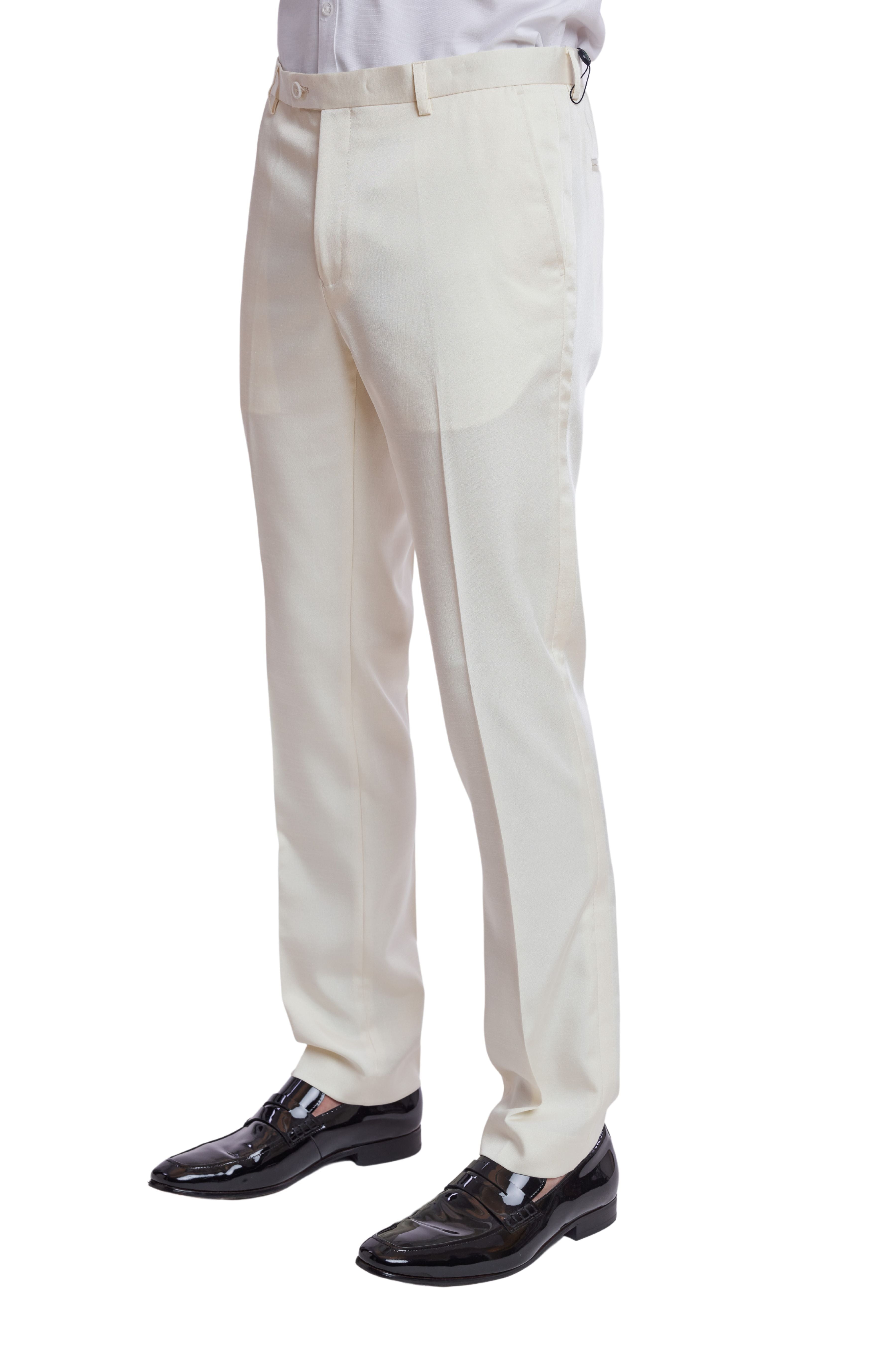 Sloane Tuxedo Pants - slim - Ivory