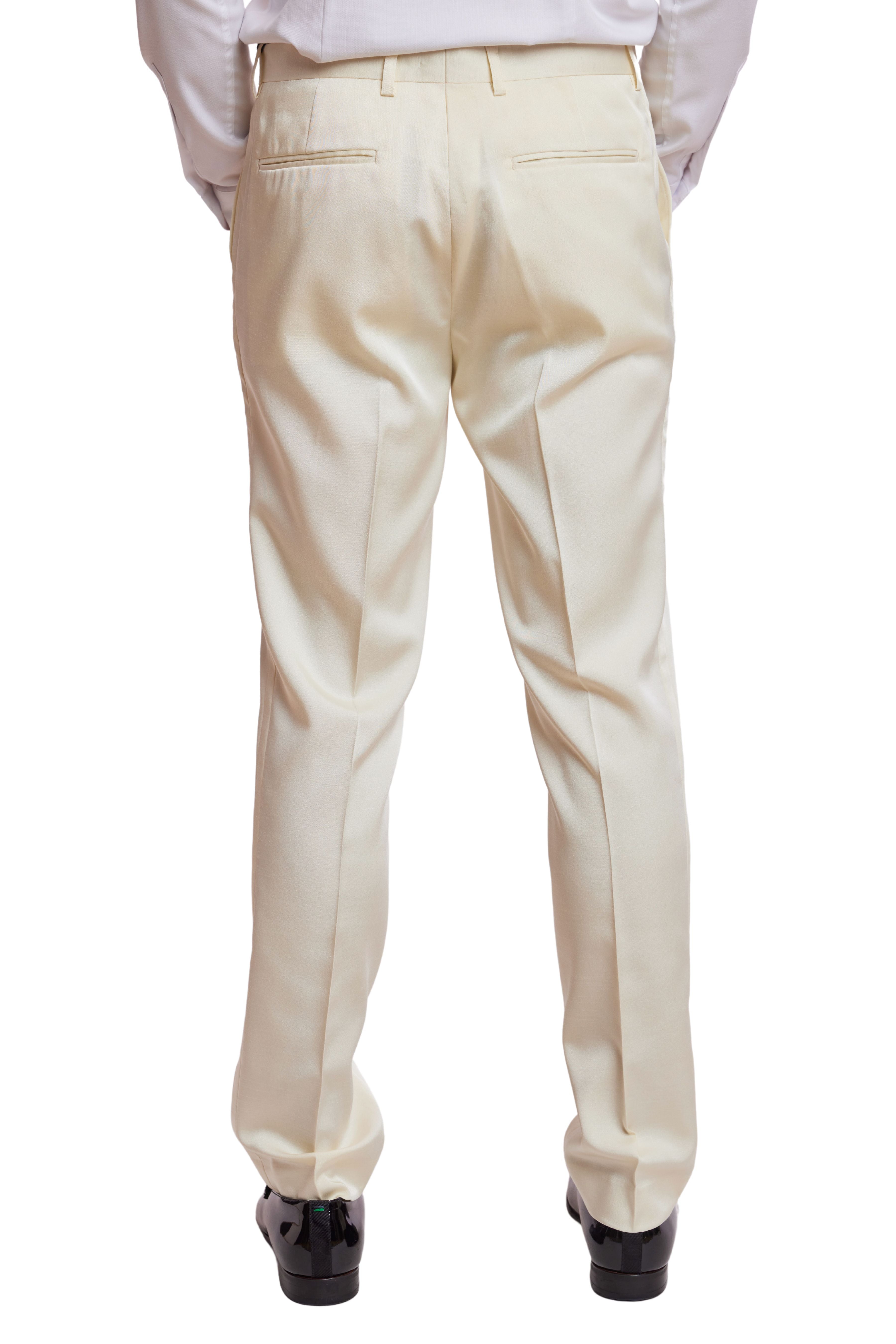 Sloane Tuxedo Pants - slim - Ivory