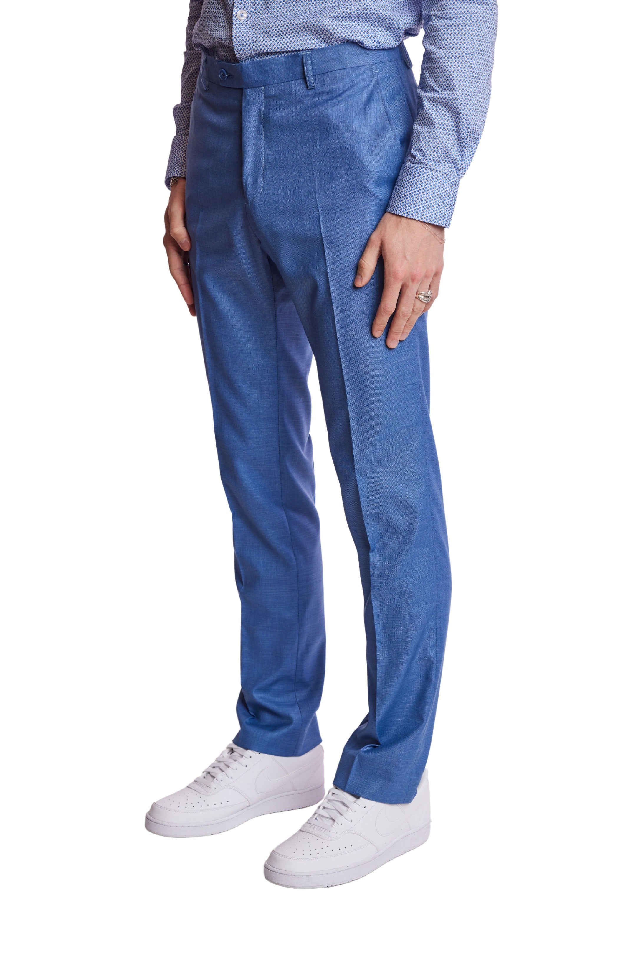 Downing Pants - slim - Blue Shark