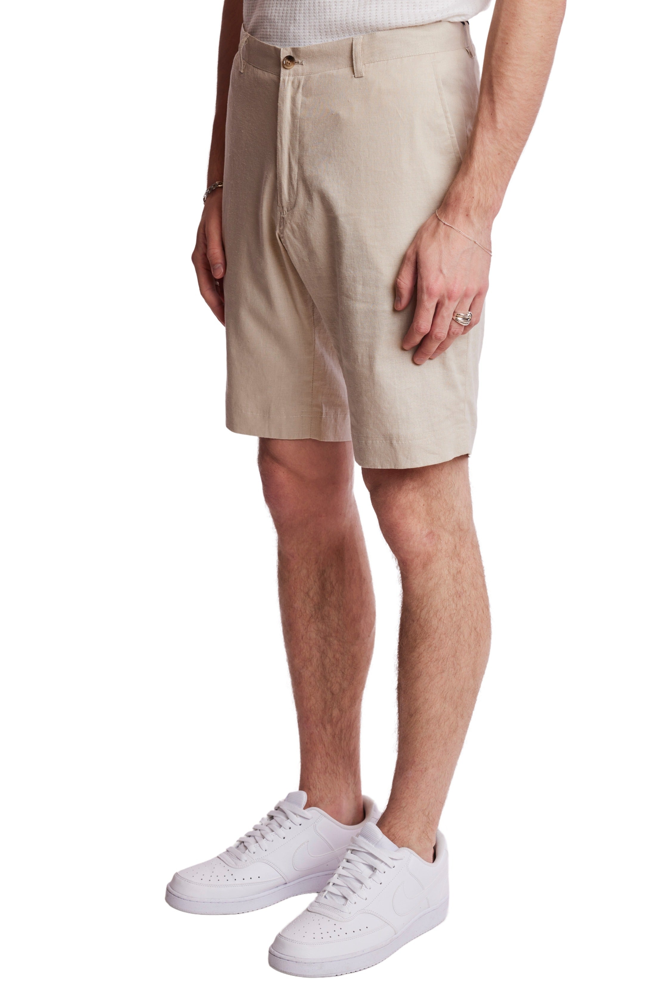 Felix Shorts - slim - Tan Linen