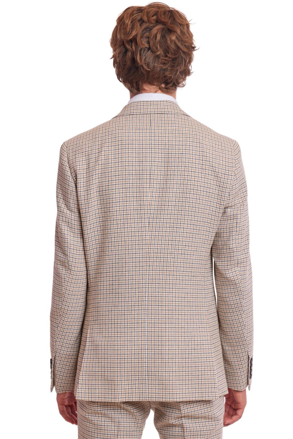 Ashton Peak Jacket - slim - Grey Wht Yell Gingham