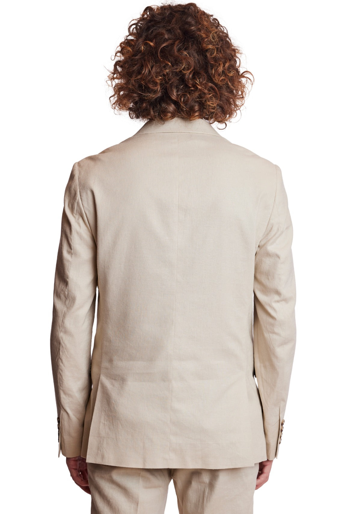 Dover Notch Jacket - slim - Tan Linen