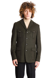  Utility Epaulette Jacket - Loden Olive