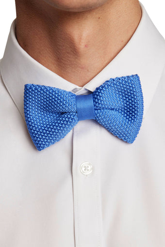 Bradley Knit Bow Tie - Cobalt