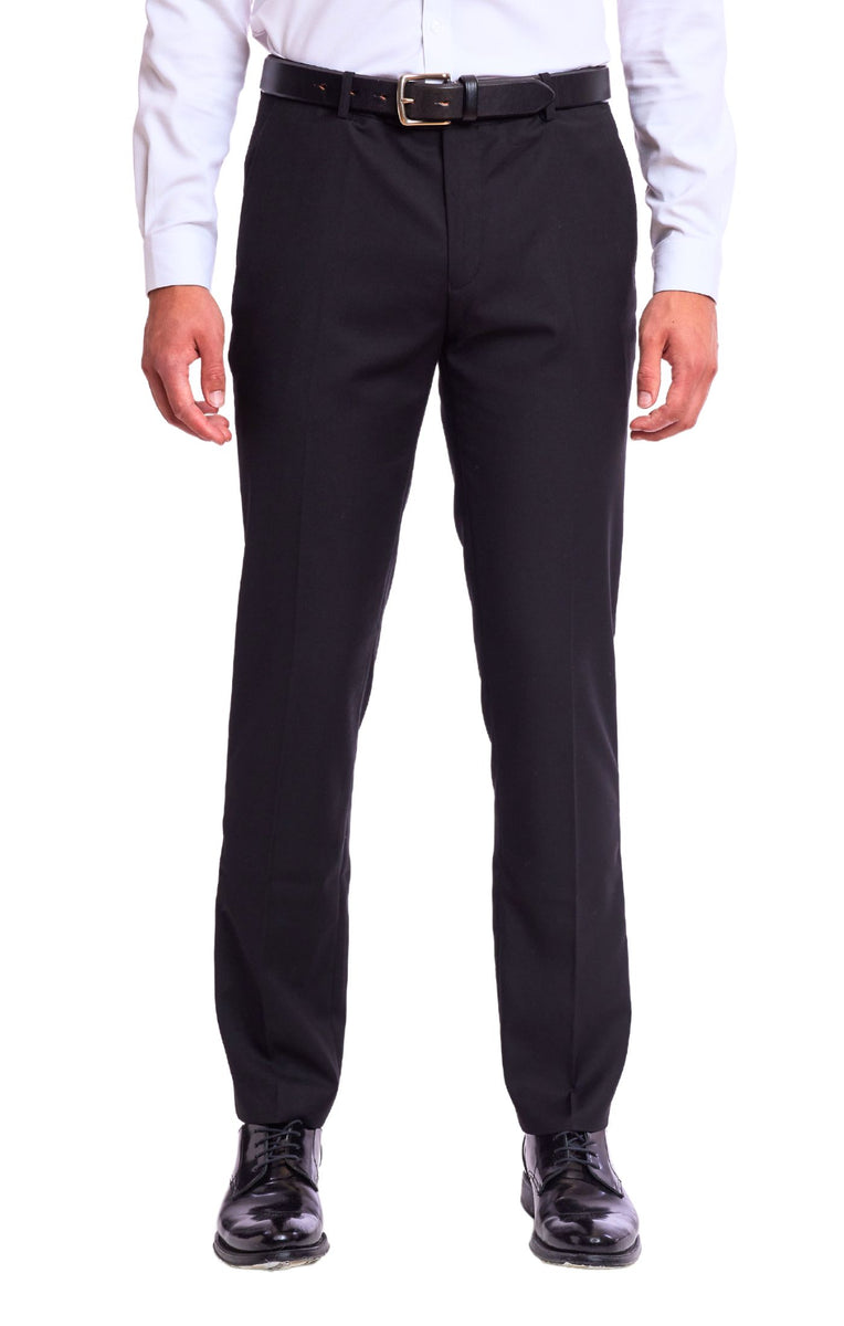 Sloane Tuxedo Pants - Slim - Black – Paisley & Gray