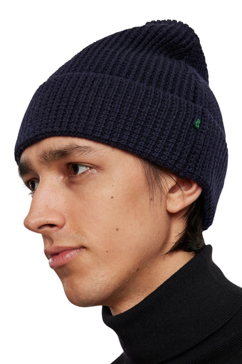 Cam Waffle Beanie - New Navy