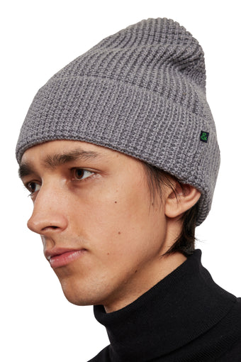 Cam Waffle Beanie - Heather Grey